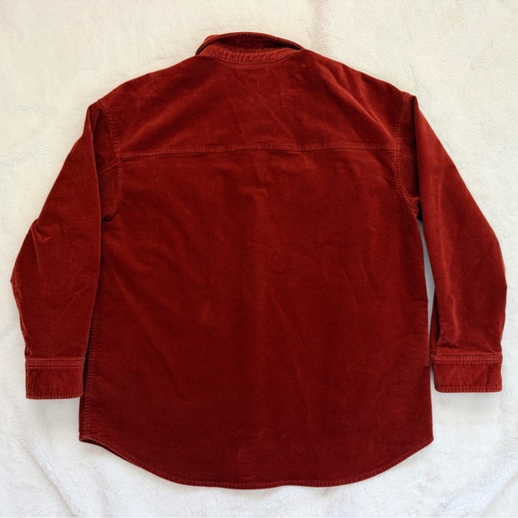 Madewell Corduroy Twill Oversized Shirt Jacket - Stained Mahogany- Large - Picture 8 of 16